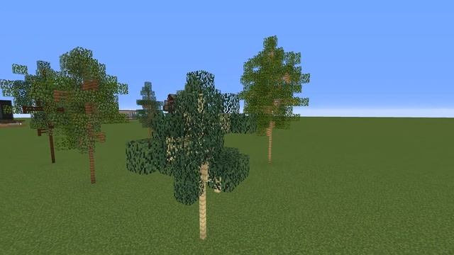 Minecraft Tutorial - How to make realistic small trees and bushes смотреть онлайн