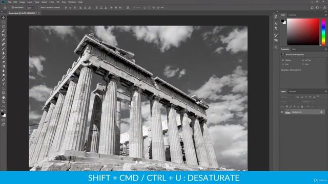 Photoshop for beginners 41. Invert, Desaturate and Equalize смотреть онлайн