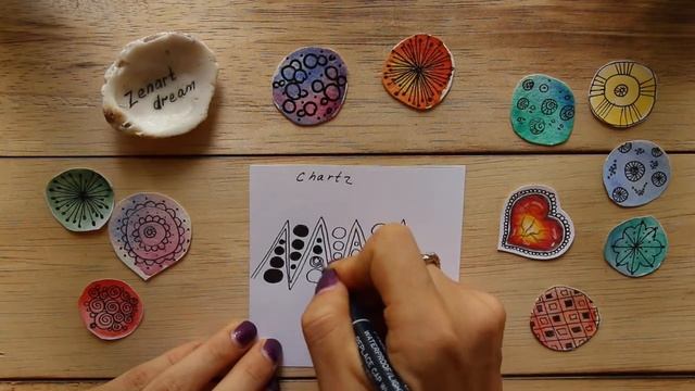 Уроки зентангла. Тангл Chartz