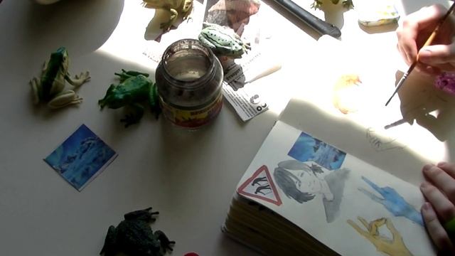 ЗАПОЛНЯЮ РАЗВОРОТ СКЕТЧБУКА смотреть онлайн