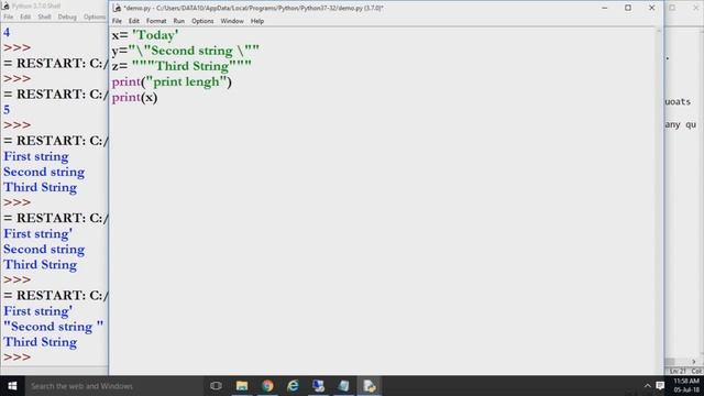 Tutorial 6- Python Working With String. смотреть онлайн