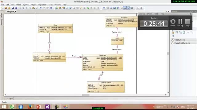 ERD to SQL Server in Power Designer 16.1 смотреть онлайн