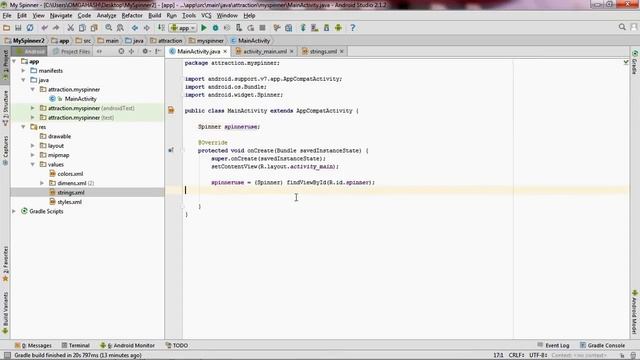 Android Studio tutorial - How to use spinner in android. Android spinner example. NEW смотреть онлайн