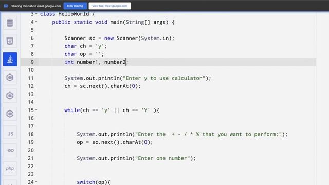 Java tutorial - While loop and Calculator program in Java in Kashmiri Language - Online lecture смотреть онлайн