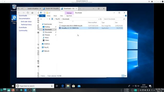 Installing Oracle VM VirtualBox on Windows 10 смотреть онлайн