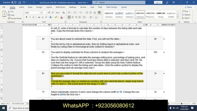 Exp19_Excel_Ch05_ML1_RealEstate | Exp19 Excel Ch05 ML1 RealEstate | Step by step | смотреть онлайн