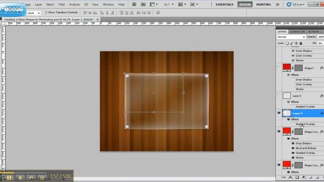 Creating A Glass Plaque In Photoshop Video Tutorial смотреть онлайн
