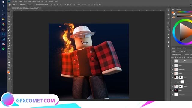 ROBLOX GFX TUTORIAL: Fire Effect | GFX COMET смотреть онлайн