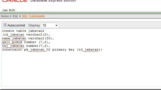 Cara membuat tabel database Oracle смотреть онлайн