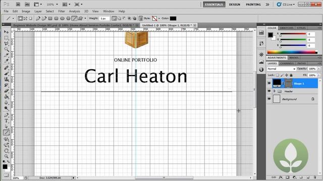 Beginners Web Design Basic Photoshop | 10. Photoshop Design смотреть онлайн