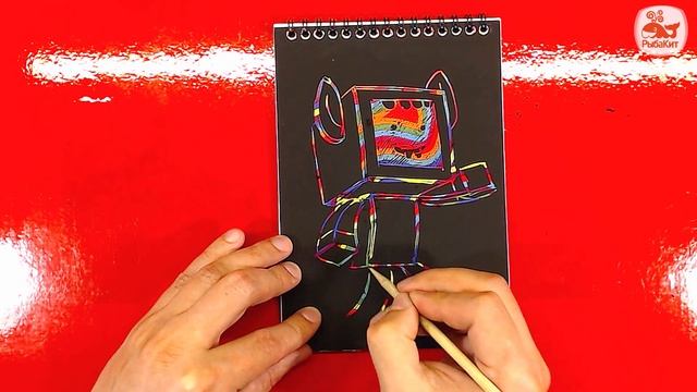 Как нарисовать Майнкрафт ЗАЙЦА / использую Скратчнот / Урок рисования для детей смотреть онлайн