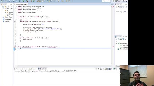 Creating an EventHandler for JavaFX смотреть онлайн