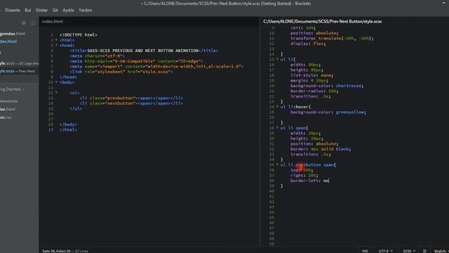 BUILDING PREVIOUS AND NEXT BUTTON ANIMATION FOR ALL WEB PAGES IN SASS смотреть онлайн