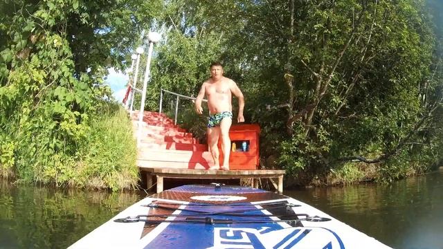 Речные покатушки на сапе STORMLINE 12.6 PR. смотреть онлайн