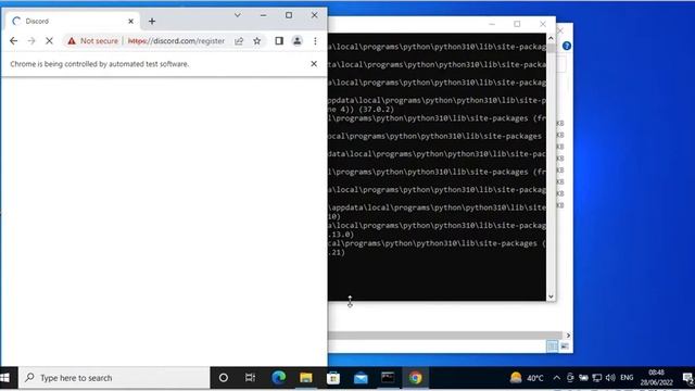 Discord account creation bot | Python смотреть онлайн