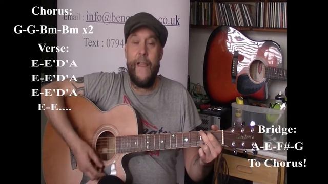 'Would I Lie To You' Charles & Eddie Easy Guitar Lesson смотреть онлайн