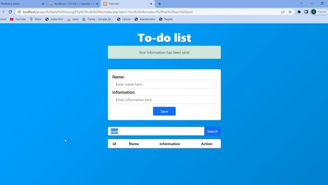 Todo list with PHP & MySQL database смотреть онлайн
