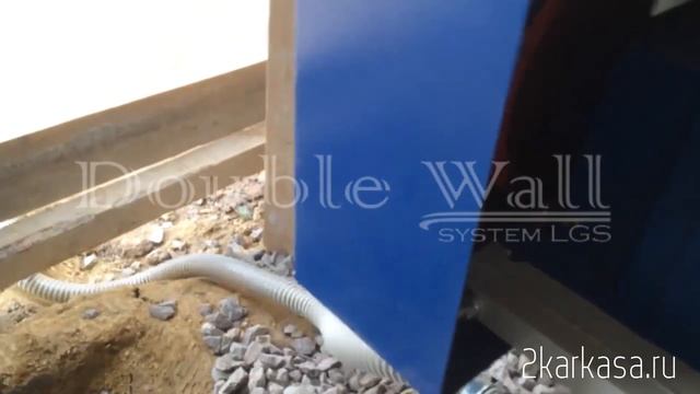 Монолитный дом Двойной каркас ЛСТК + полистиролбетон /Monolithic house Double wall LGSF смотреть онлайн