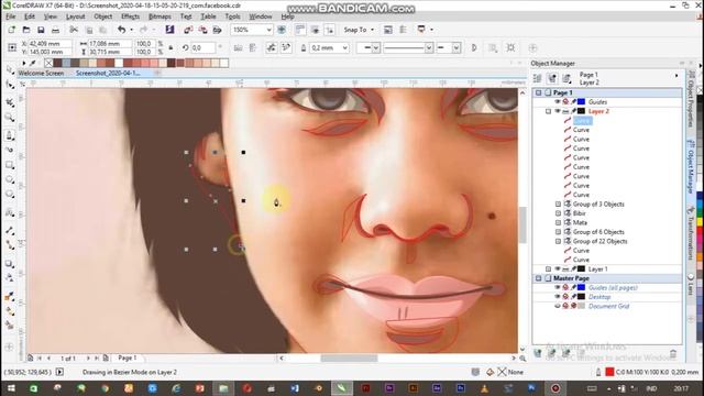 Aku milea yah? | VECTOR SPEEDART | CORELDRAW | смотреть онлайн