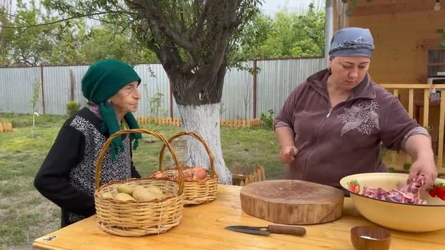 Making Cheese From Sheep's Milk And Cooking Bozbash For Lunch
