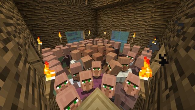 Minecraft villagers say HMMM for 10 hours смотреть онлайн