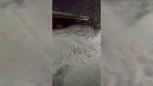 Вечерняя прогулка перед сном / Помогает в уборке снега, помошница😁#дети смотреть онлайн