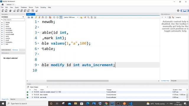 Add Auto increment constraint to existing column of a table in Mysql смотреть онлайн