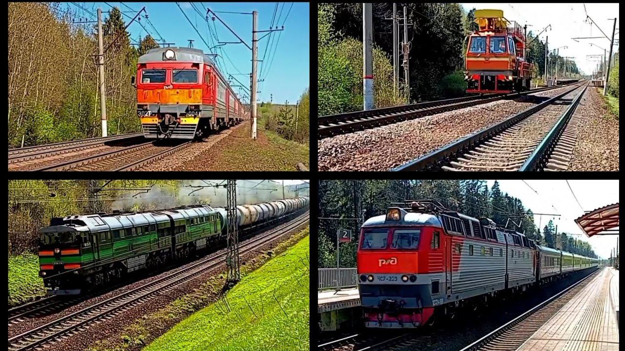 Сборник поездов на участке Хотьково–Бужаниново