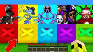 Выбери закрытый тоннель БОКСИ БОТ ДЛИННОНОГИЙ ПАПА ФИОЛЕТОВЫЙ РАДУЖНЫЙ ДРУГ ЧУ ЧУ ЧАРЛЬЗ в майнкрафт