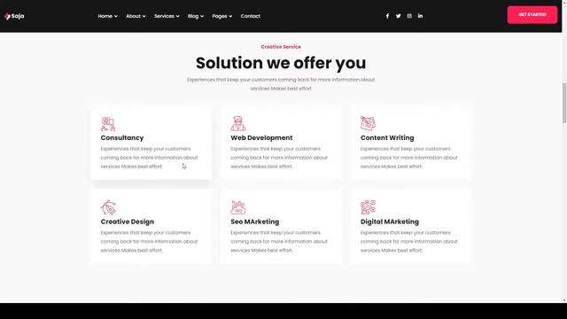 Saja - Agency and Portfolio Joomla 4 Template multipurpose contentwriter смотреть онлайн