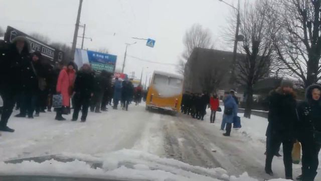 Март 2018, непогода в Днепре и транспортный коллапс. смотреть онлайн
