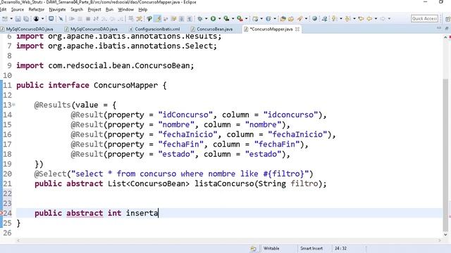 08 Cómo desarrollar un CRUD en mybatis con mapper en anotaciones смотреть онлайн