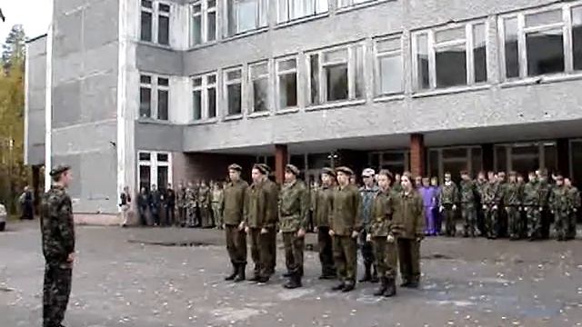 Строевая подготовка - команда гимназии г.Костомукши смотреть онлайн