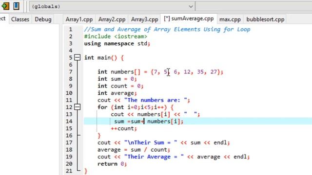 How to Find Array Sum And Average In C++ | Program to Array Sum And Average In C++ смотреть онлайн