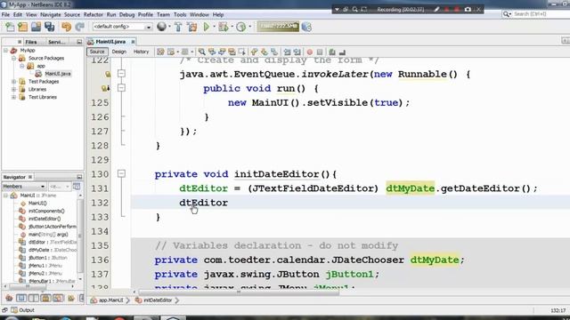 Java Swing Netbeans IDE GUI Tutorial - 15 - Uneditable Text Field In JDateChooser - Hindi смотреть онлайн