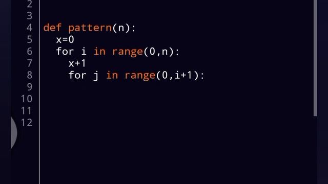 Print number pattern in python ? смотреть онлайн