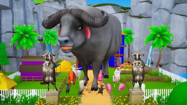 Farm Defender: Giant Buffalo's Incredible Rescue Mission Against the Wolf Group Attack | Wild Life смотреть онлайн