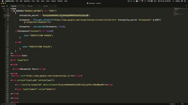 Implementing reCAPTCHA Validation in PHP Contact us form смотреть онлайн