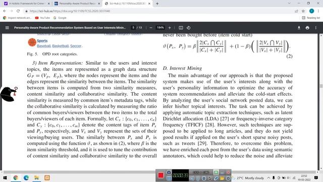 Personality Aware Product Recommendation System Based on User Interests Mining and Metapath Disc смотреть онлайн