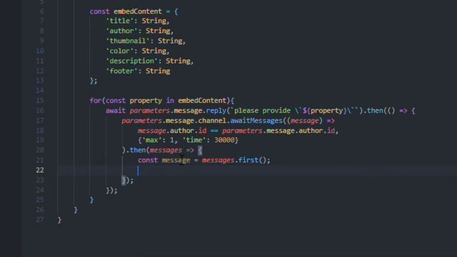 Custom Embed-Message Command - Discord Bot Developing Series (Awaiting Messages) смотреть онлайн