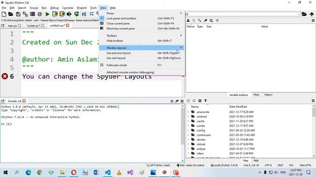 How Do I Change The Layout On My - Spyder Python смотреть онлайн