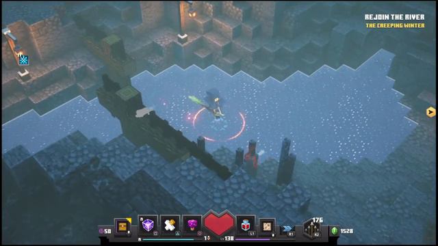 Minecraft Dungeons watch me play the frosted Fjord On apocalypse difficulty смотреть онлайн