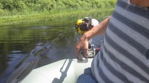 Лодочный мотор из бензокосы