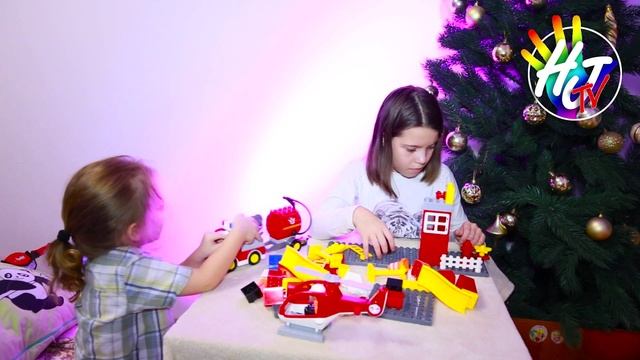 #27 Открываем аналог Лего Дупло пожарная станция \ Hobby Junior TV смотреть онлайн