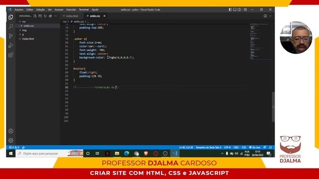 Criar um site em HTML, CSS e JAVASCRIPT de forma simples e rápida. #Aula3 смотреть онлайн