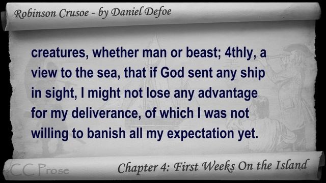Chapter 04 - The Life and Adventures of Robinson Crusoe by Daniel Defoe - First Weeks On the Isle смотреть онлайн