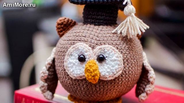 Амигуруми: схема Учёная сова. Игрушки вязаные крючком - Free crochet patterns. смотреть онлайн