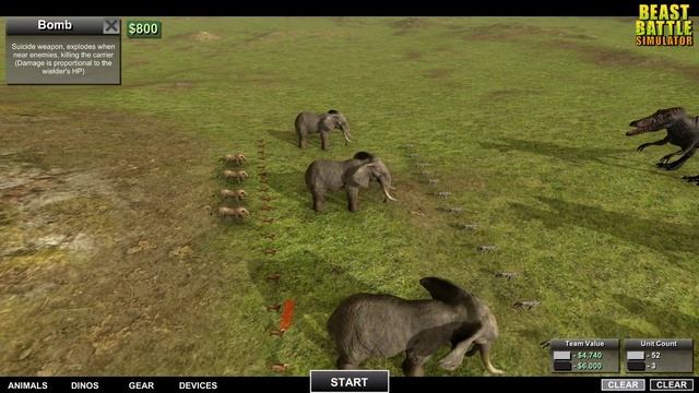 ЭПИЧЕСКИЕ БИТВЫ ЖИВОТНЫХ! Мульт игра СИМУЛЯТОР БОЕВЫХ ЗВЕРЕЙ Beast Battle Simulator смотреть онлайн