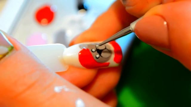 РИСУЕМ НОВОГОДНЕГО МИШКУ❤ДИЗАЙН НОГТЕЙ❤TUTORIAL NAILS HAPPY NEW YEAR смотреть онлайн