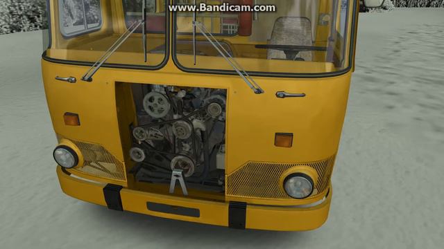 ЛИАЗ 677М анимация шкивов и ремней смотреть онлайн